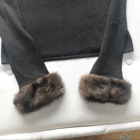 Michelle Nicole Mink Cuff Sweater - Picture 3 of 16